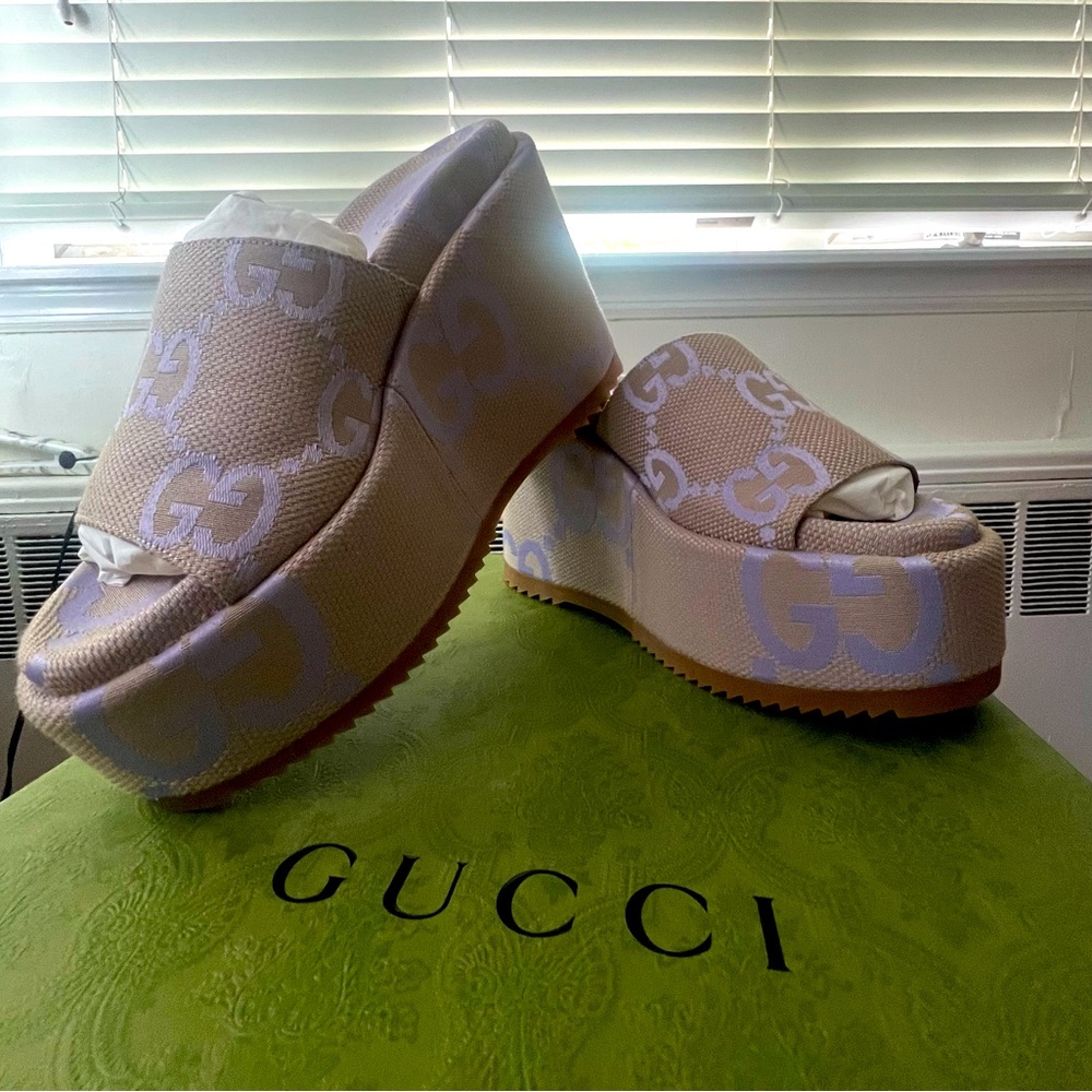 Gucci GG Jumbo Platform Slides